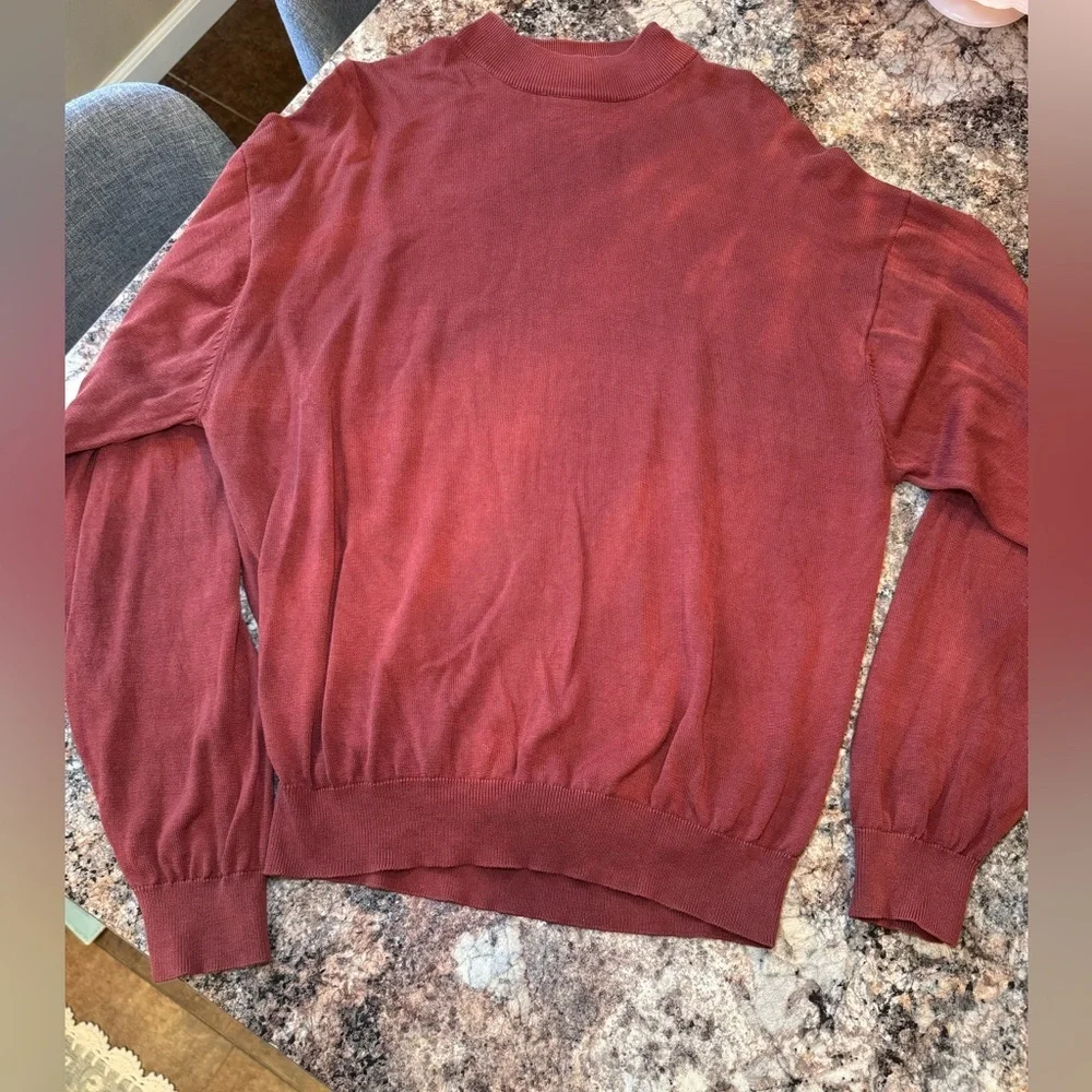 Pronto Uomo Burnt Orange Crewneck Sweater